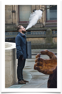 Sven puts Vaper on Manchester street - Chris Berg